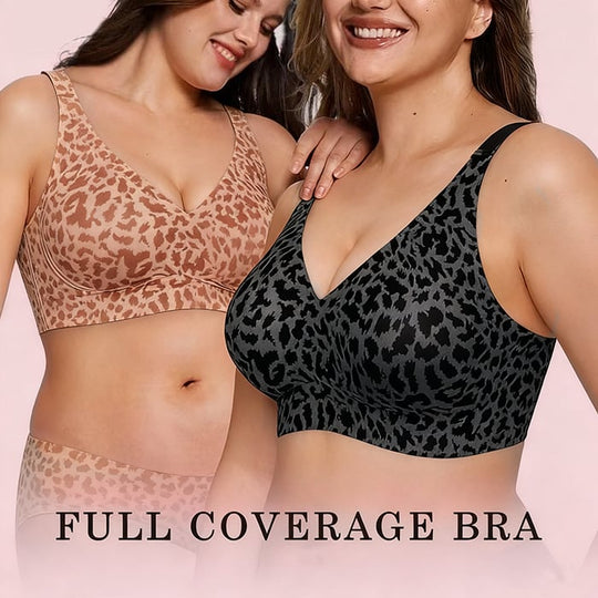 🔥Super Firming Retro Leopard Print Bra | Women Wirefree Bras 👍No More Sagging Breasts
