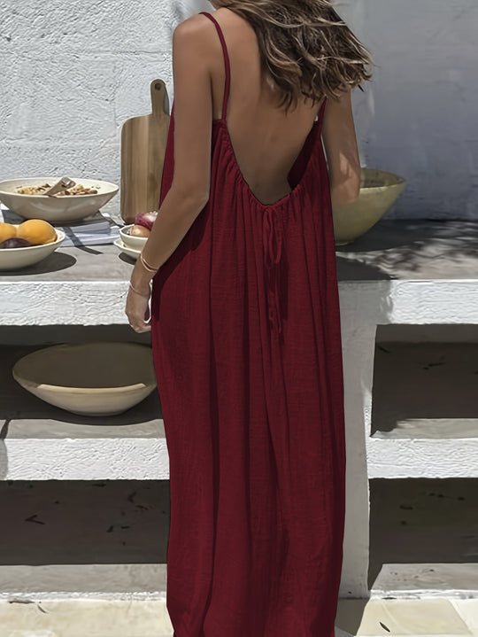 💃Women's Solid Color Cami Lounge Dress💕