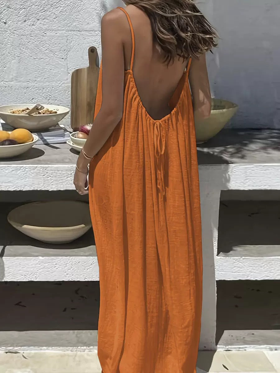 💃Women's Solid Color Cami Lounge Dress💕