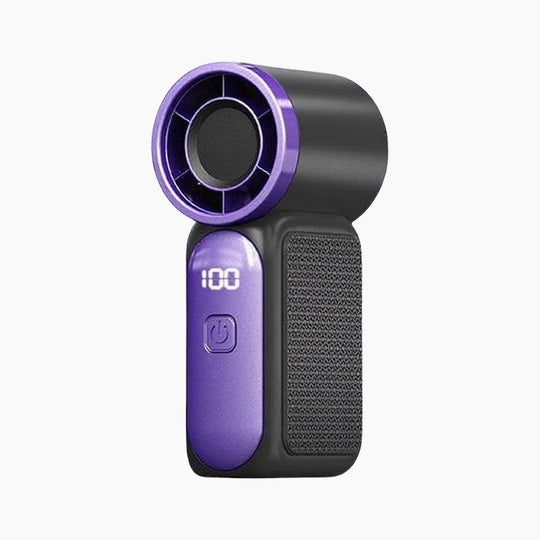Turbo Handheld Fan – 16900 RPM, 6 speeds, LED display
