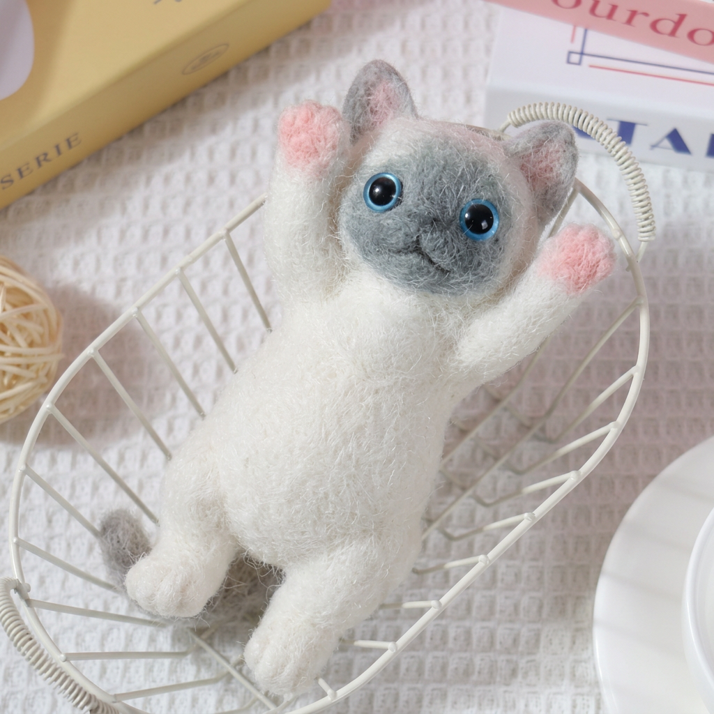 🔥Soft and Cuddly Cat – Stress-Relief Squeezable Toy