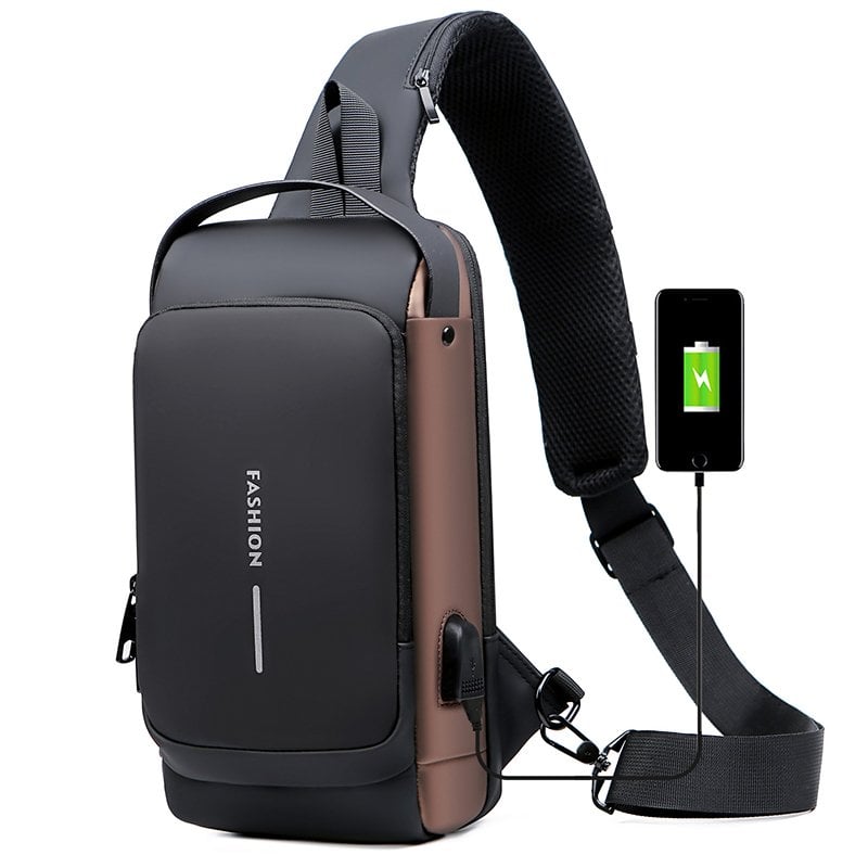 🔥 Hot Sale🔥Anti-Theft Unisex Crossbody Sling Bag – Stylish, Secure & Lightweight!