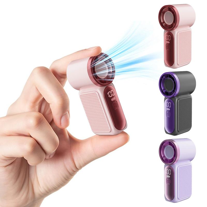 Turbo Handheld Fan – 16900 RPM, 6 speeds, LED display