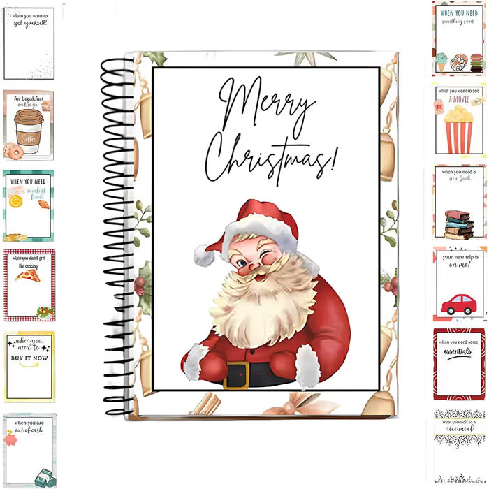 🎅Christmas Gift Card Booklet 👍DIY Spiral-Bound Christmas Gift Card Holder Book