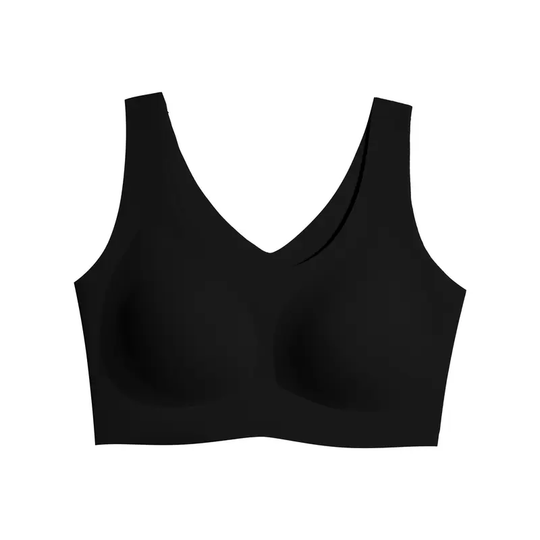Ubras Wireless Full Coverage Seamless Bra, Wide Straps Breathable Nude Daily Bralette