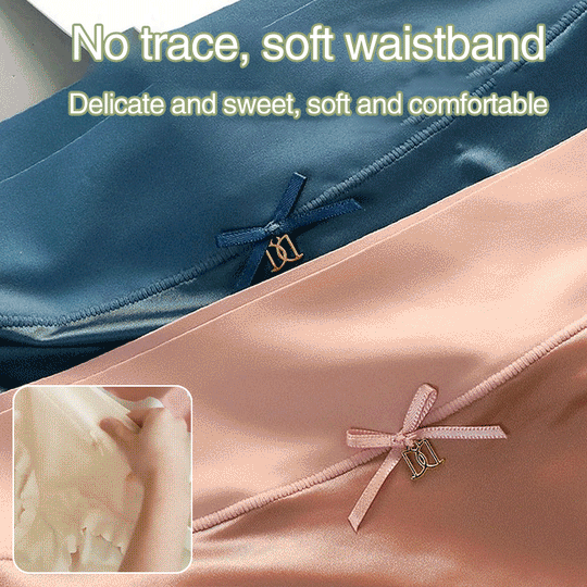 🔥HOT SALE🔥Satin ice Silk Seamless Tummy Control Panties