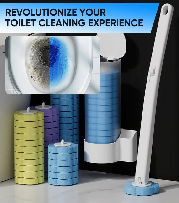 ⚡95K+ SOLD!🚽💦Hands-Free Cleaning Gadget🧽Disposable toilet cleaning tool