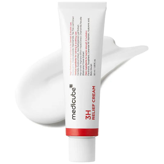 [NEW] [medicube] 3H Relief Cream | Daily Soothing Moisturizer for Troubled & Delicate Skin, Hydrating, Cooling, Barrier Support Care | Centella Asiatica, Tea Tree Extract, Aloe, Hyaluronic acid | Korean Skincare, K-Beauty