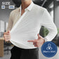 🔥Promoción do último día 50% de desconto🔥Camisa abotoada sen engurras para home