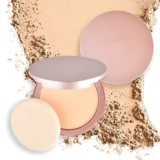 💜LAST DAY -BUY 1 GET 1 FREE💜⚡95K+ SOLD!✨Oil-Control Setting Compact Powder Foundation