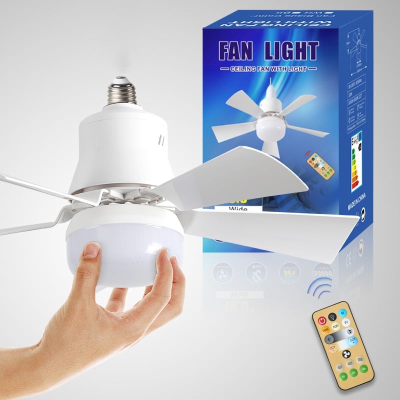 ⏰LAST DAY SALE 49% OFF🔥SmartBreez™ 40W LED Ceiling Fan Light – 20.5” Ultra-Quiet with Remote 🎯 | E27 + FREE B22 Adapter 🔌 | For Bedroom 😴, Kitchen 👩‍🍳 & Garage 🛠️ – UK Ready! 🇬🇧