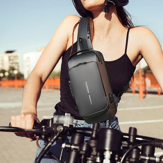 🔥 Hot Sale🔥Anti-Theft Unisex Crossbody Sling Bag – Stylish, Secure & Lightweight!