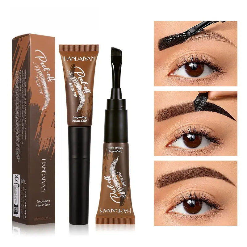 💜LAST DAY SALE BUY 1 GET 1 FREE!!💜Tear-Off Brow Tint – Waterproof, Non-Fading, Long-Lasting Pigment for Precise Brow Definition & Effortless Wild Brow Looks