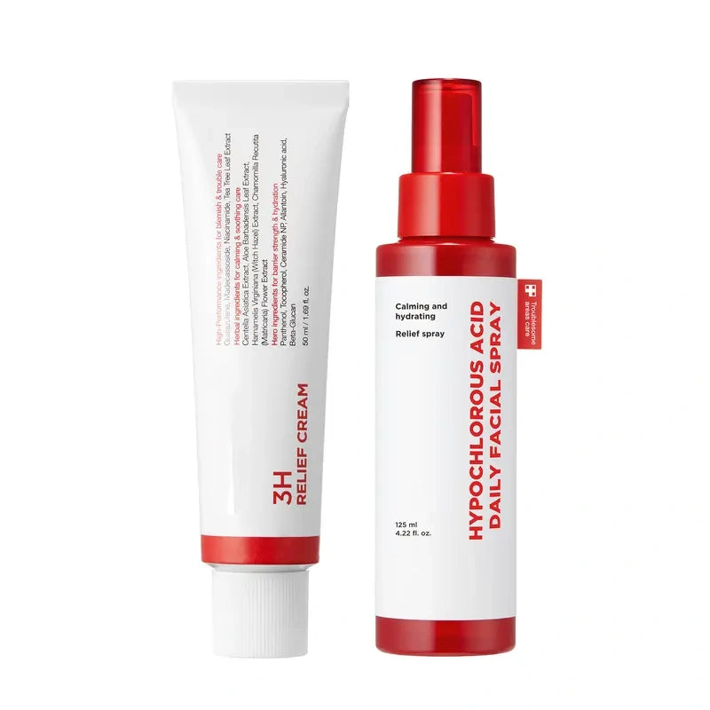 [NEW]  3H Relief Cream | Daily Soothing Moisturizer for Troubled & Delicate Skin, Hydrating, Cooling, Barrier Support Care | Centella Asiatica, Tea Tree Extract, Aloe, Hyaluronic acid | Korean Skincare, K-Beauty