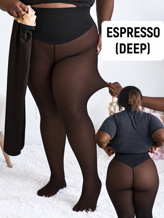 Viral One-Seam Shaping Fleece Leggings – High-Waisted Tummy Control & Warmth
