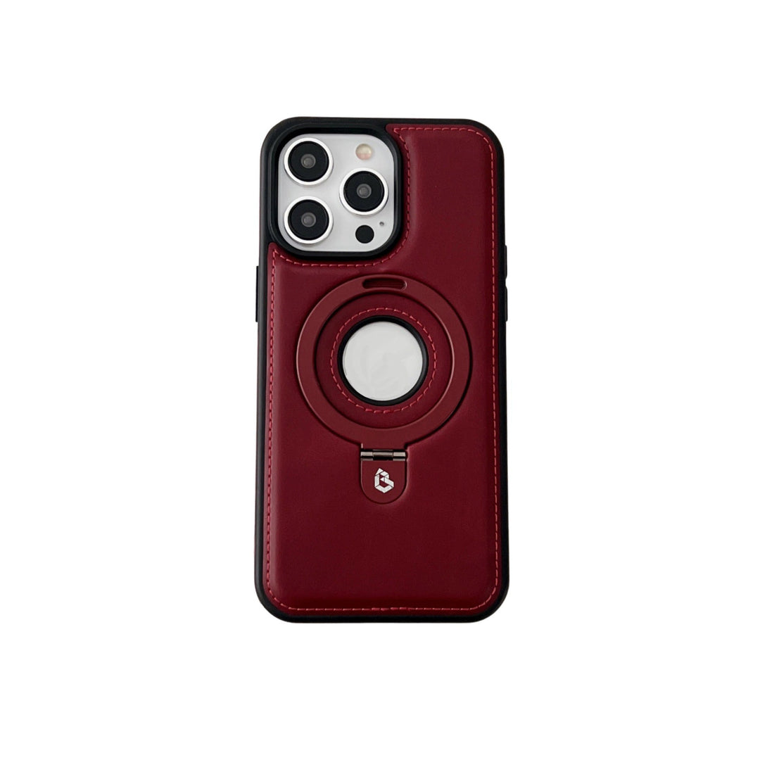 Full Faux Leather Shockproof Magnetic Case for iPhone