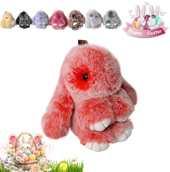 Plush Bunny Keychain Pendant