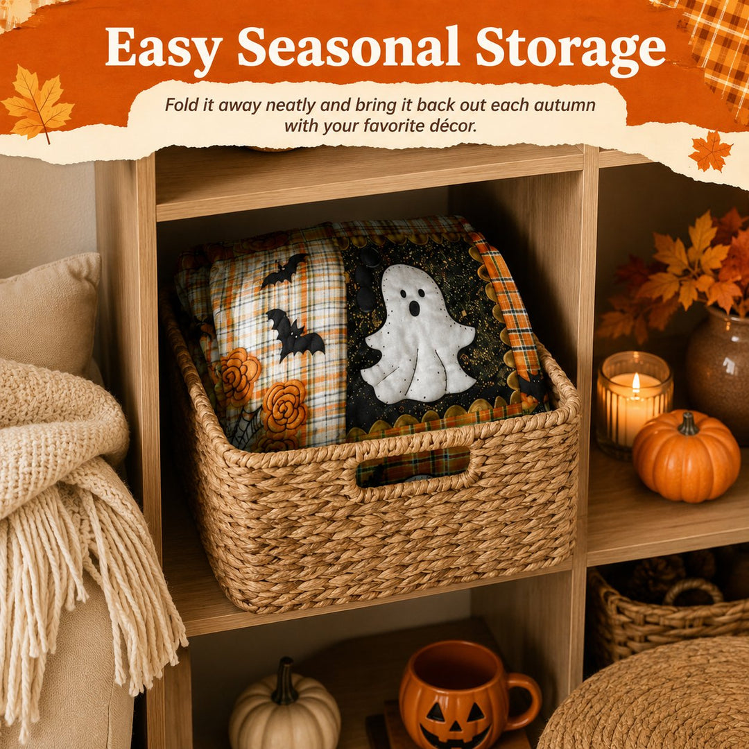 🏆Halloween Patchwork Flannel Blanket