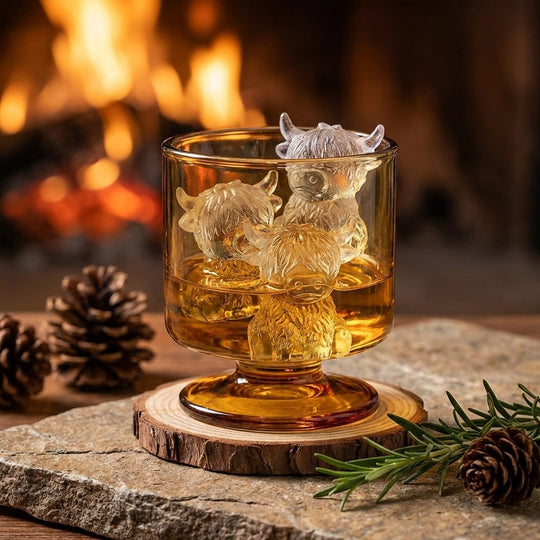 Mini Highland Cow Ice Cube Mold – Cute 3D Ice for Drinks, Parties & Gifts