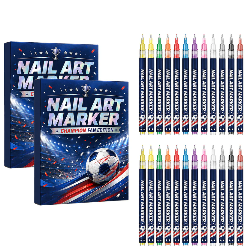 🔥12-color fan-themed nail art brushes