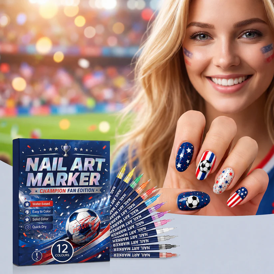 🔥12-color fan-themed nail art brushes