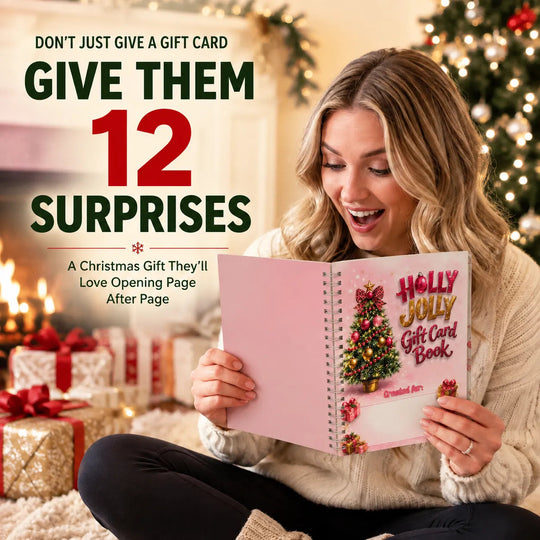🎅Christmas Gift Card Booklet 👍DIY Spiral-Bound Christmas Gift Card Holder Book