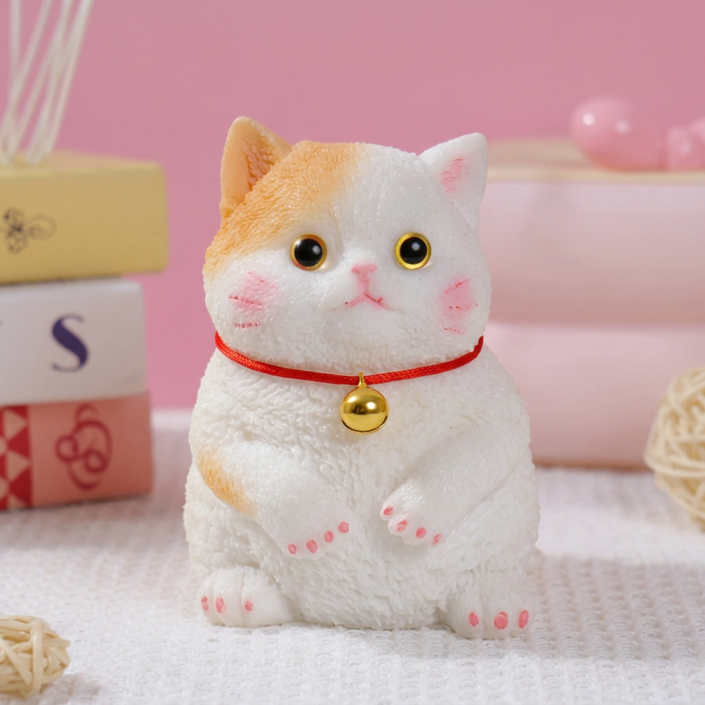 🔥Soft and Cuddly Cat – Stress-Relief Squeezable Toy