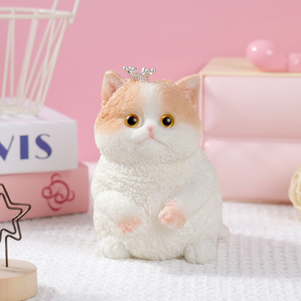 🔥Soft and Cuddly Cat – Stress-Relief Squeezable Toy