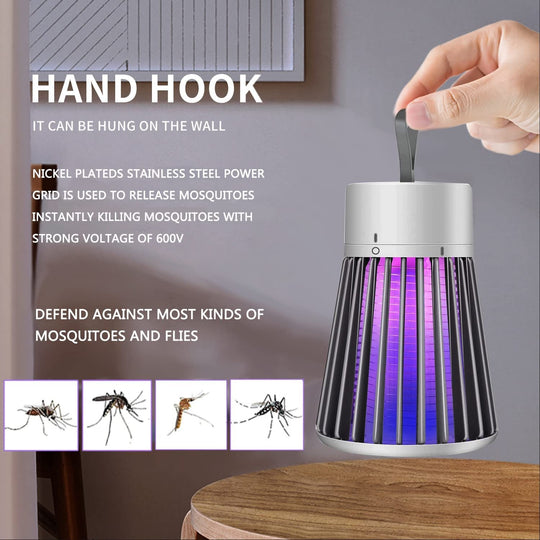 🔥Summer Promotion🦟USB/Rechargeable Portable Mosquito & Fly Trap Lamp for Indoor & Outdoor
