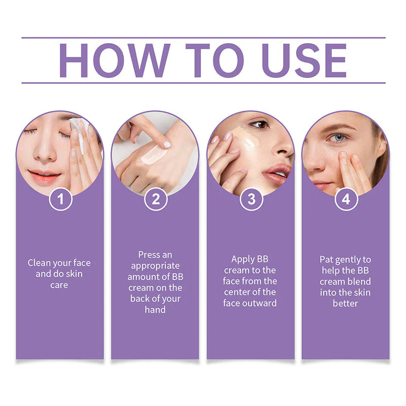 Perfect Cover Serum BB Cream (35ml) - Bifida Ferment Lysate Serum-Infused BB Cream for Anti-Aging Skin Rejuvenation, Skin Tint, Tinted Moisturizer, Skin Care Foundation Makeup,Superfood Complex,Glass Skin CardiBB OGBB PurpleBB