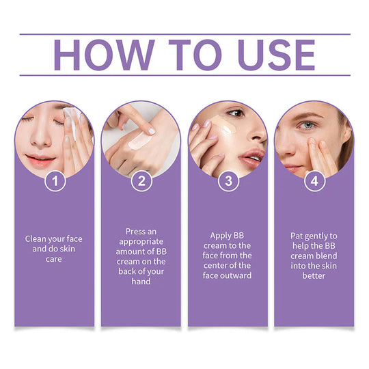 Perfect Cover Serum BB Cream (35ml) - Bifida Ferment Lysate Serum-Infused BB Cream for Anti-Aging Skin Rejuvenation, Skin Tint, Tinted Moisturizer, Skin Care Foundation Makeup,Superfood Complex,Glass Skin CardiBB OGBB PurpleBB