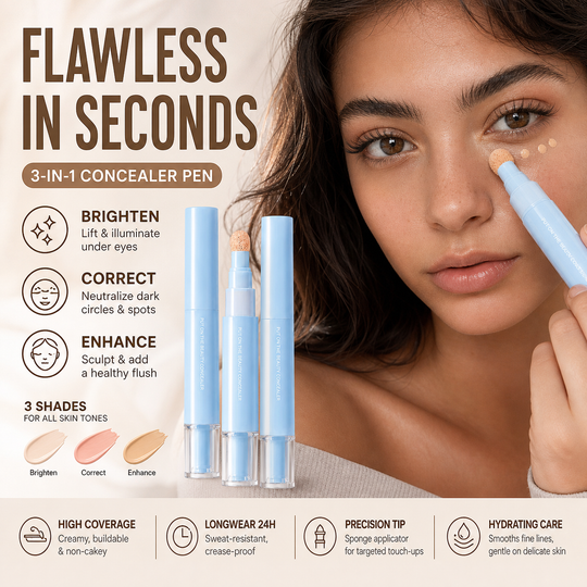 🖤 Black Friday Early Access: 40% OFF 🖤Multipurpose Concealer & Foundation Eye Concealer -👍24-hour Long-lasting