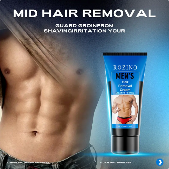 Men's hair removal cream 🧔 Gentle and non-irritating, can be used on chest, back, arms and legs ✨