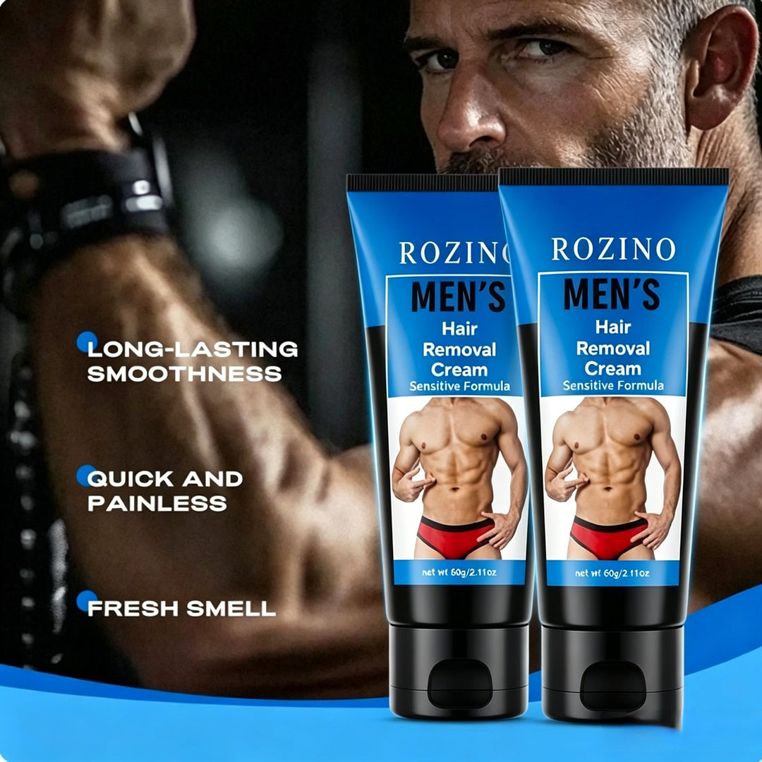 Men's hair removal cream 🧔 Gentle and non-irritating, can be used on chest, back, arms and legs ✨