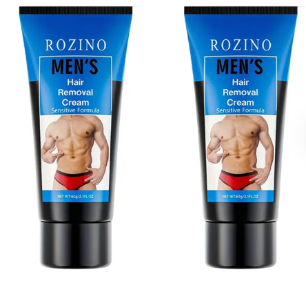 Men's hair removal cream 🧔 Gentle and non-irritating, can be used on chest, back, arms and legs ✨