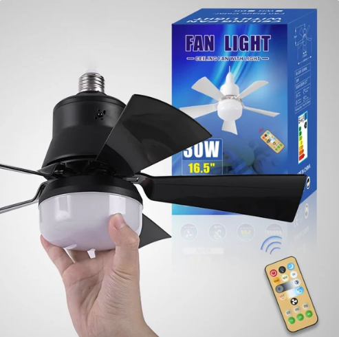 🏆LAST DAY SALE 50% OFF🔥SmartBreez™ 40W LED Ceiling Fan Light – 20.5” Ultra-Quiet with Remote 🎯 | E27 + FREE B22 Adapter 🔌 | For Bedroom 😴, Kitchen 👩‍🍳 & Garage 🛠️ – UK Ready! 🇬🇧