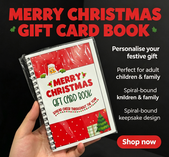 🎅Christmas Gift Card Booklet 👍DIY Spiral-Bound Christmas Gift Card Holder Book