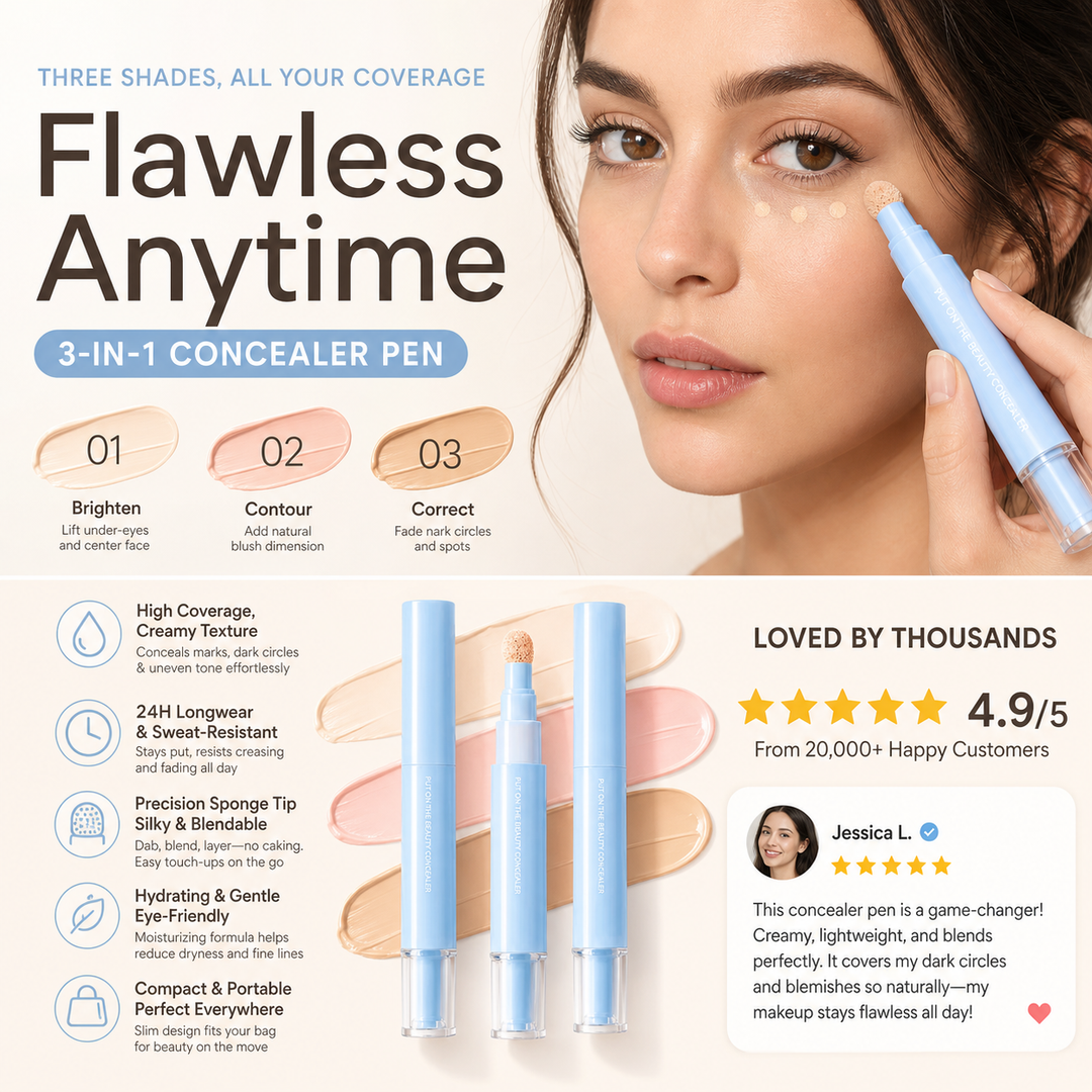 🖤 Black Friday Early Access: 40% OFF 🖤Multipurpose Concealer & Foundation Eye Concealer -👍24-hour Long-lasting
