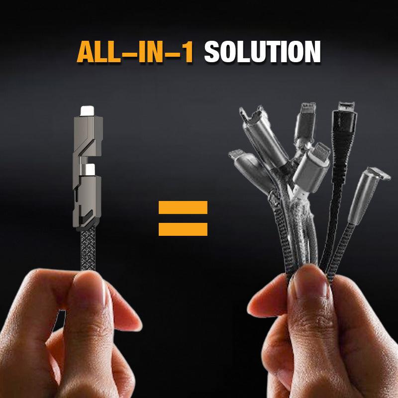 Vendita hot 50% di sconto su 4 in 1 cavo Caricatore di ricarica rapida e sincronizzazione dati