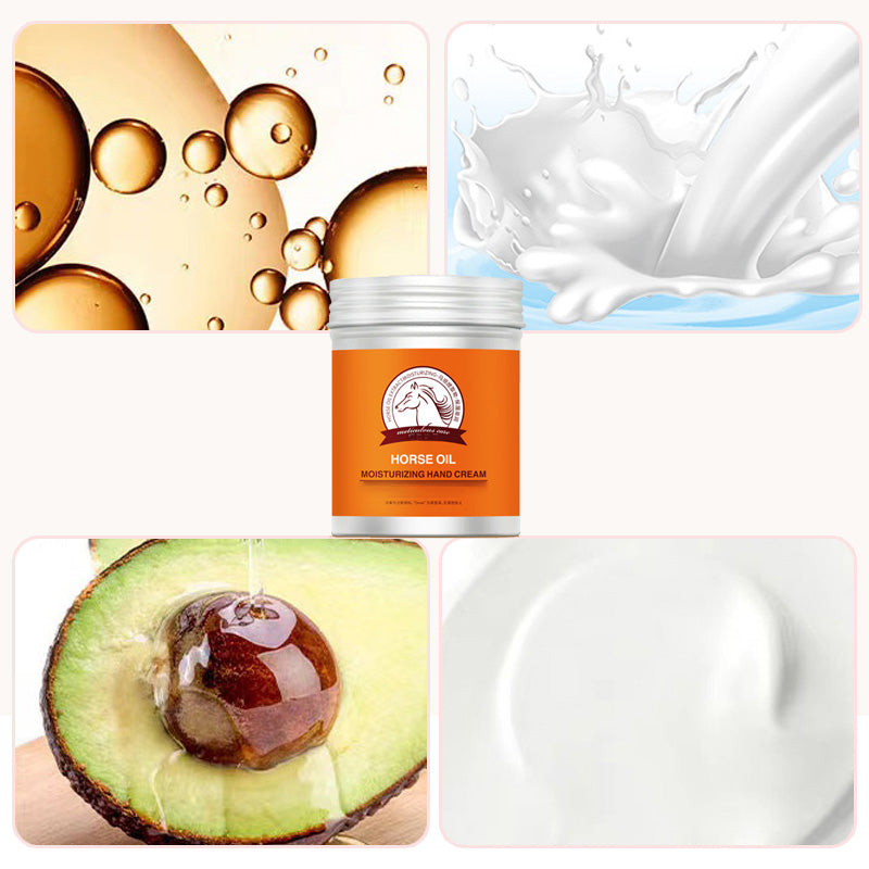 🥰💞Cremă parfumată cu ulei de cal pentru piele uscată și crăpată🥰💞