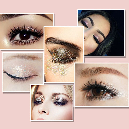 Palette de fards à paupières pailletés 15 couleurs