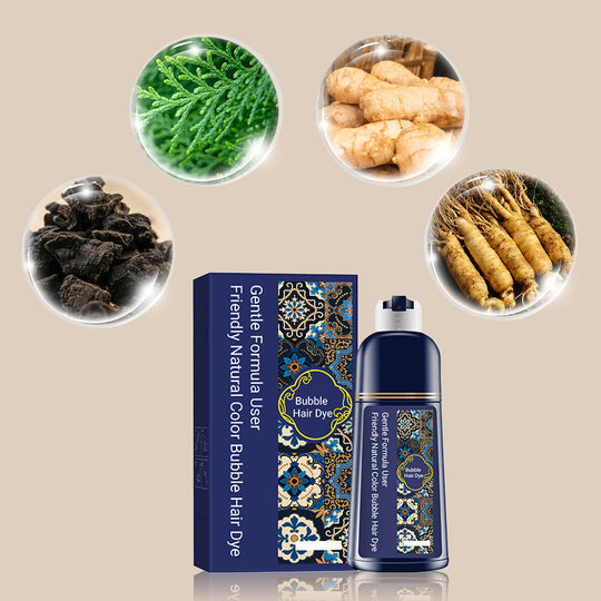 Vopsea de păr cu bule de culoare naturală, ușor de utilizat, cu formulă blândă