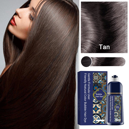 Vopsea de păr cu bule de culoare naturală, ușor de utilizat, cu formulă blândă