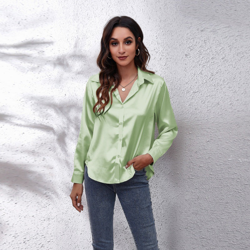💎Women's Elegant Satin Shirt ✨ Effortless Elegance, All Day Comfort