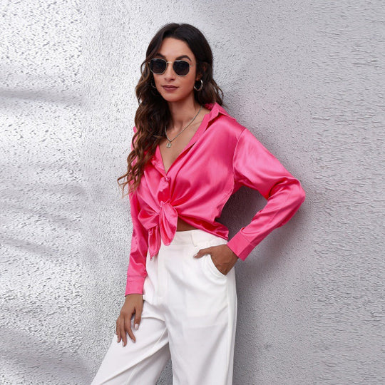 💎Women's Elegant Satin Shirt ✨ Effortless Elegance, All Day Comfort