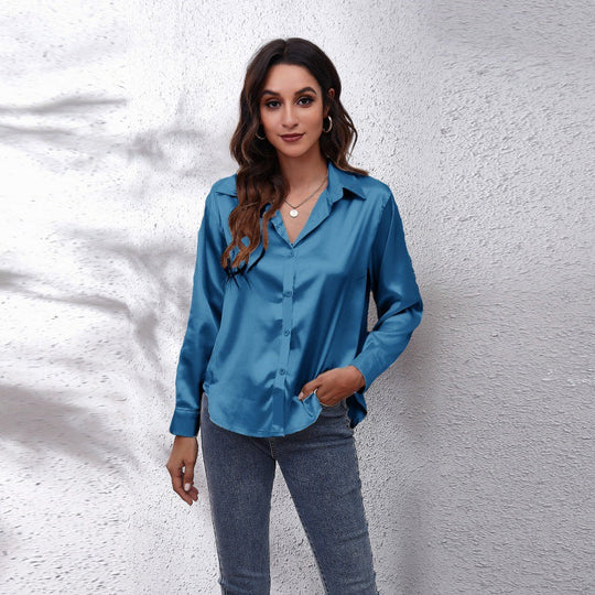 💎Women's Elegant Satin Shirt ✨ Effortless Elegance, All Day Comfort