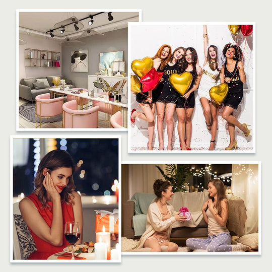 Kit unghii false cu sclipici (50% REDUCERE)