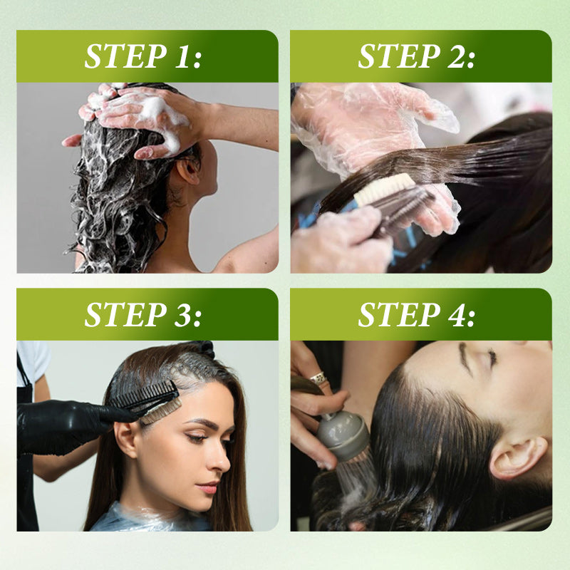 Cremă de culoare pentru păr hrănitoare durabilă, non-iritantă