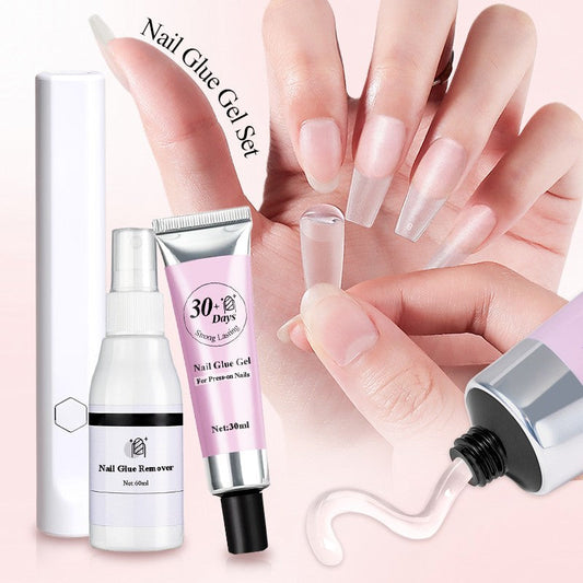 💅✨Strong Lasting Nail Glue Gel Set for Press-on Nails💕