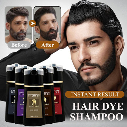 Instant Result Hair Dye Shampoo🧔🏻Suitable for beard🥳